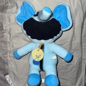 Poppy Playtime Smiling Critters Bubba Bubbaphant Blue Elephant Plush Light Bulb